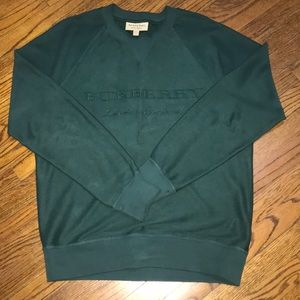 Burberry pullover sweatshirt in evergreen size M